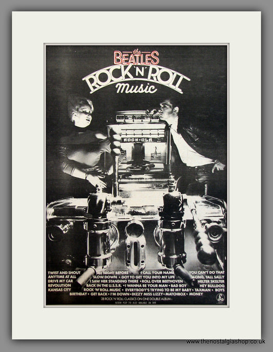 The Beatles Rock 'N' Roll Music. Original Advert 1976 (ref AD11703)