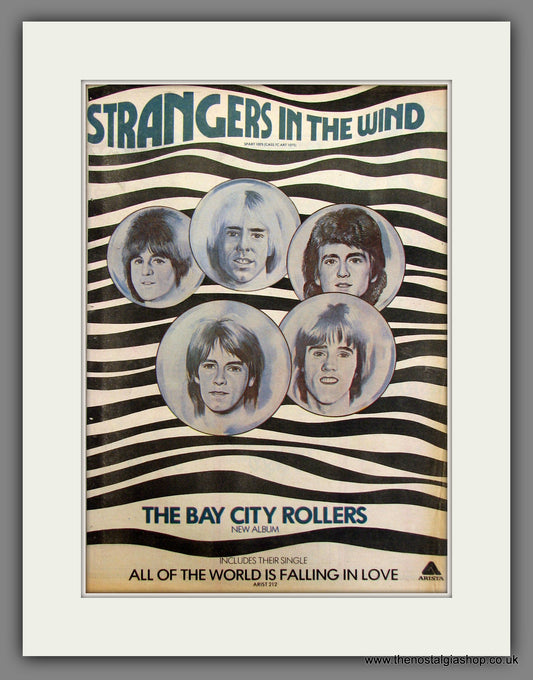 The Bay City Rollers, Strangers In The Wind. Original Advert 1978 (ref AD11704)