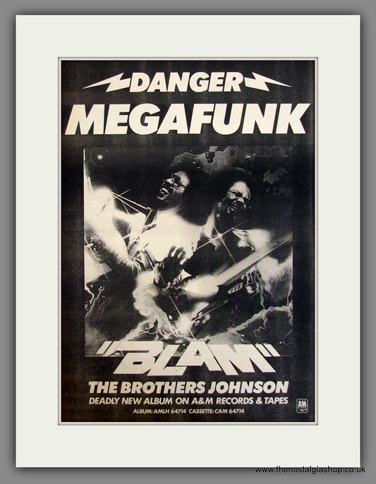 The Brothers Johnson, Blam. Original Advert 1978 (ref AD11711)