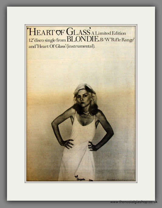 Blondie, Heart Of Glass. Original Advert 1979 (ref AD11741)