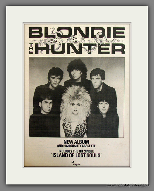 Blondie, The Hunter. Original Advert 1982 (ref AD11742)