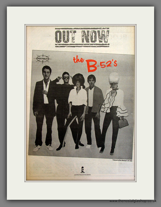 The B-52's. High Fidelity. Original Advert 1979 (ref AD11745)