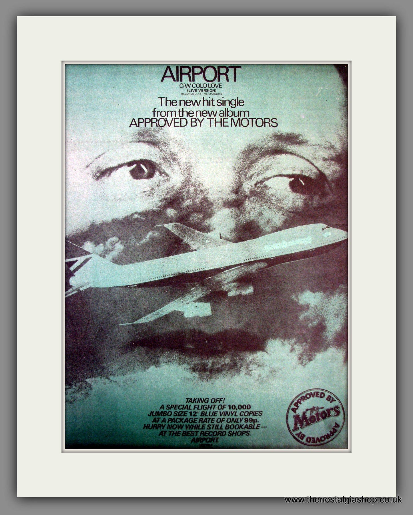 The Motors, Airport. Original Advert 1978 (ref AD11779)