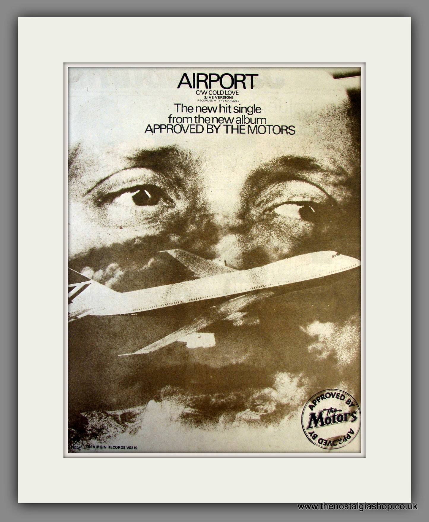 The Motors, Airport. Original Advert 1978 (ref AD11780)