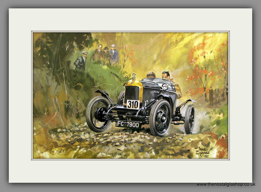 MG Old Number One. Classic Large Car Print. Mounted.