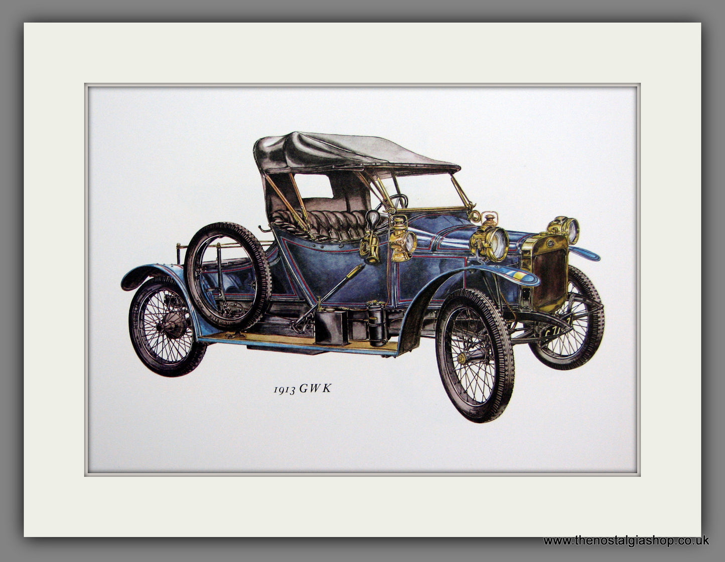 GWK 1913. Mounted Print.