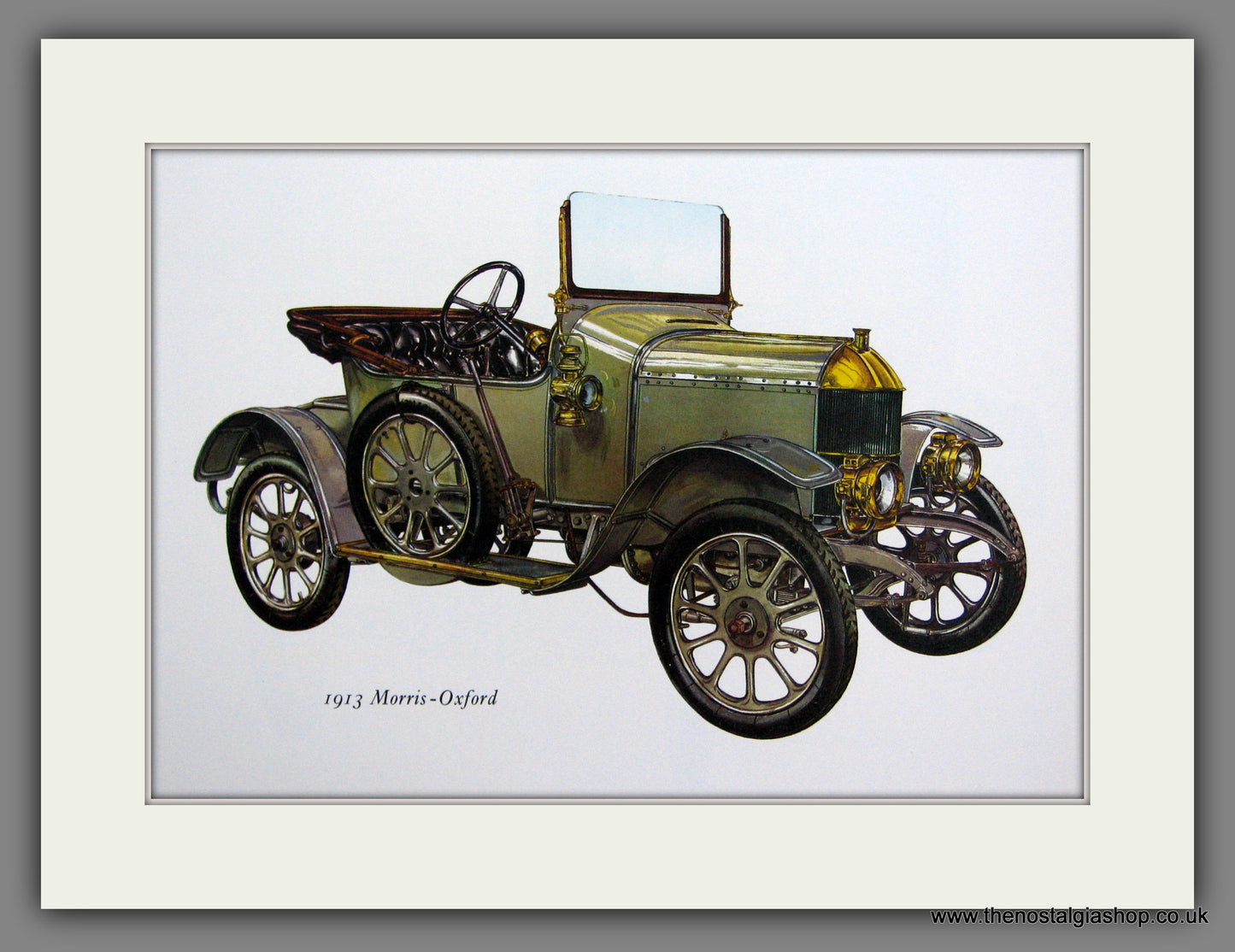 Morris-Oxford 1913. Mounted Print.