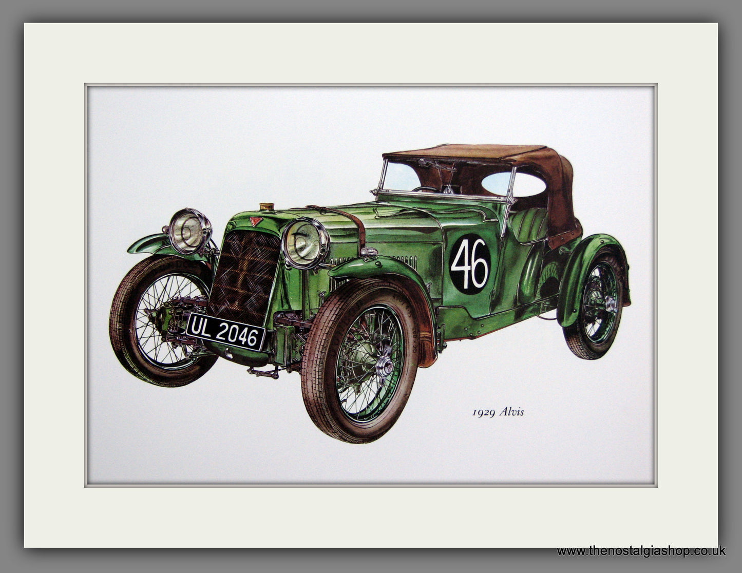 Alvis 1929. Mounted Print.