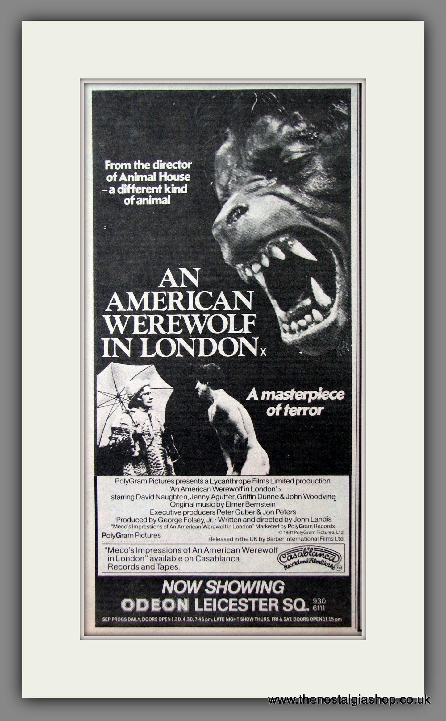 An American Werewolf In London. 1981 Original Advert (ref AD54705)