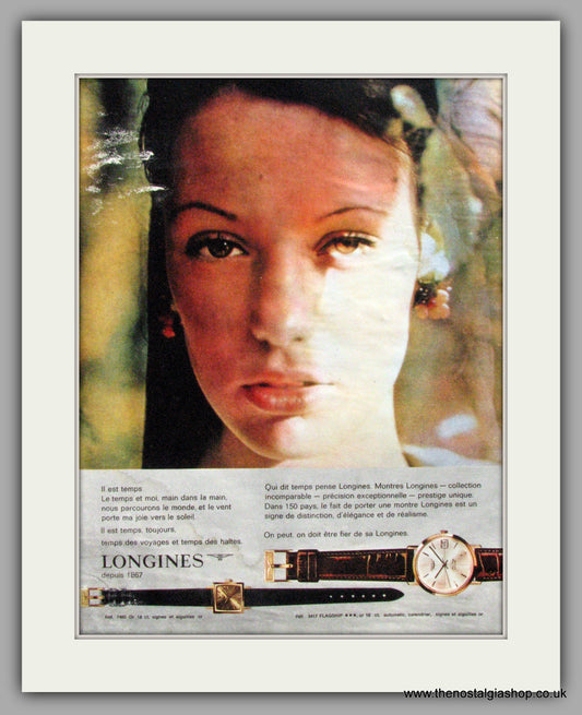 Longines Ladies Watches. Original Advert 1965 (ref AD7971)