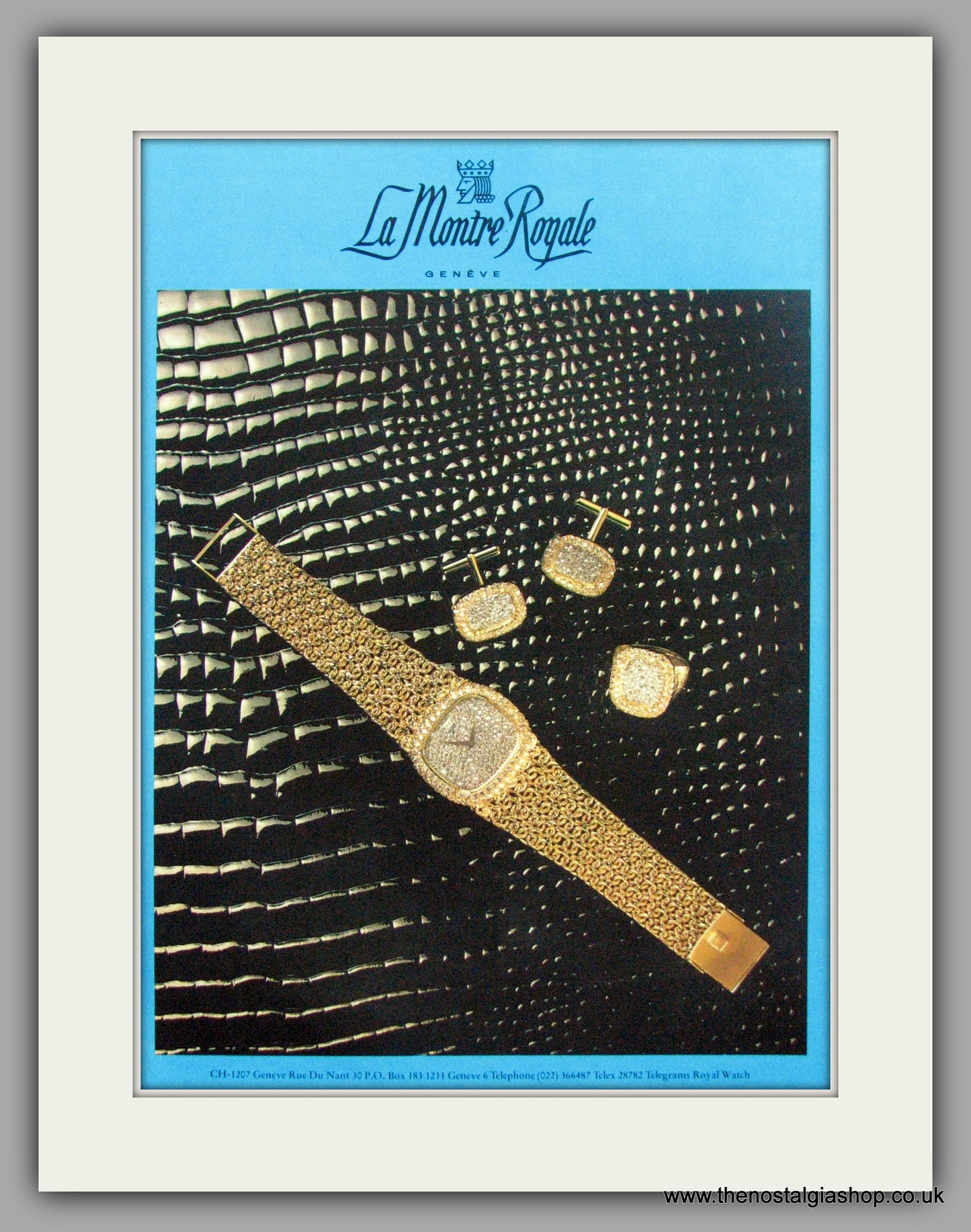 La Montre Royale Watches. Original Advert 1977 (ref AD7973)