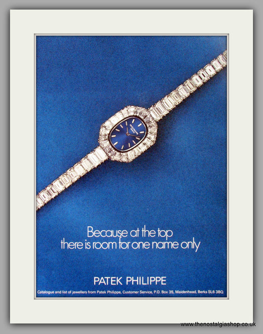 Patek Philippe Geneve Watches. Original Advert 1977 (ref AD7997)