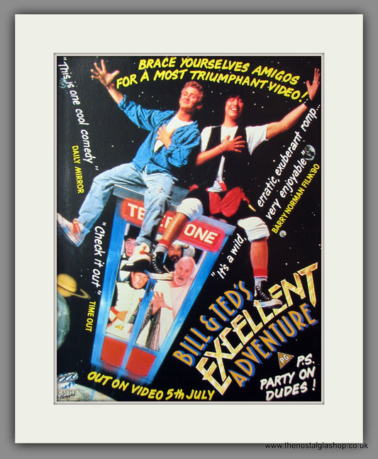 Bill & Ted's Excellent Adventure. 1989 Original Advert (ref AD54764)