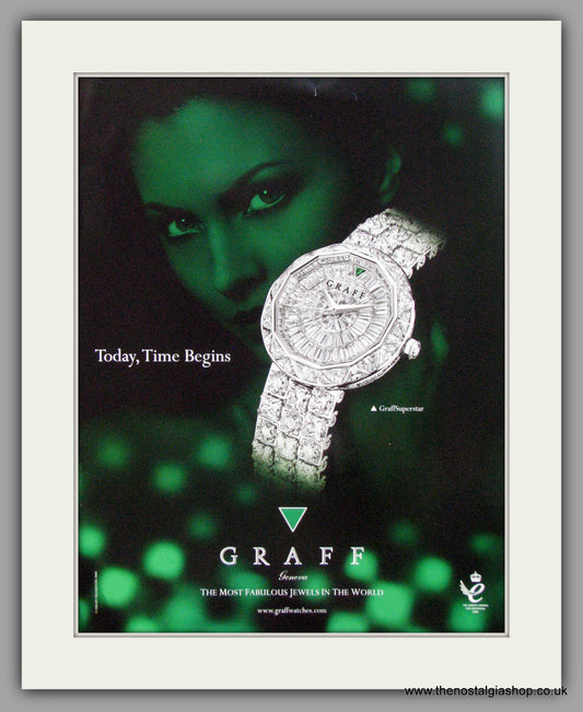 Graff Superstar Watches. Original Advert 2009 (ref AD50134)