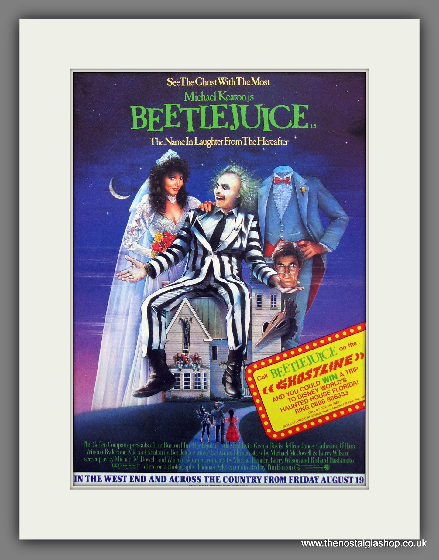 Beetlejuice. Original Advert 1989 (ref AD754) – The Nostalgia Shop