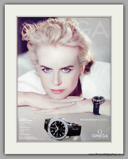 Omega Watches Nicloe Kidman. Original Advert 2009 (ref AD50156)