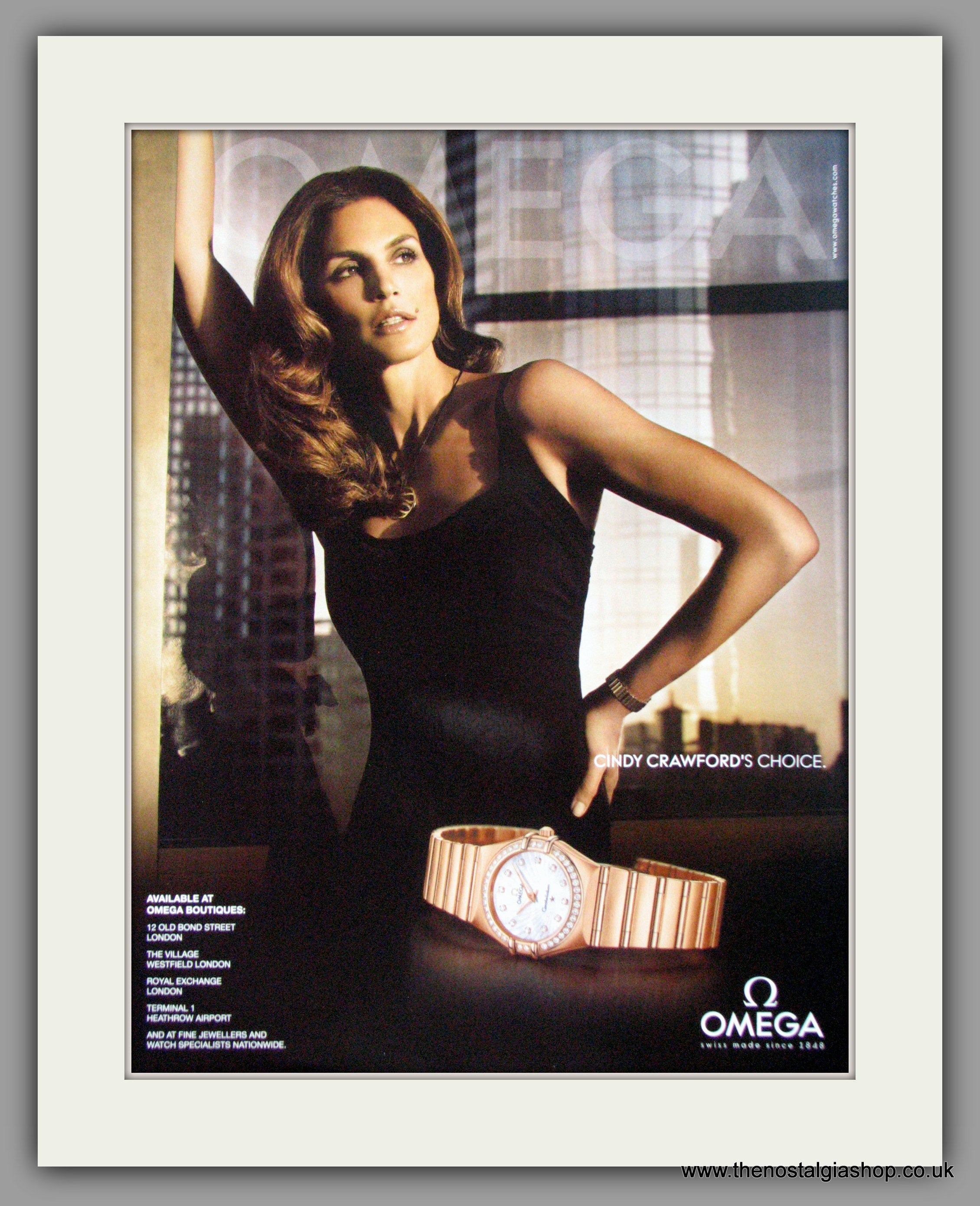 Cindy crawford omega clearance watch