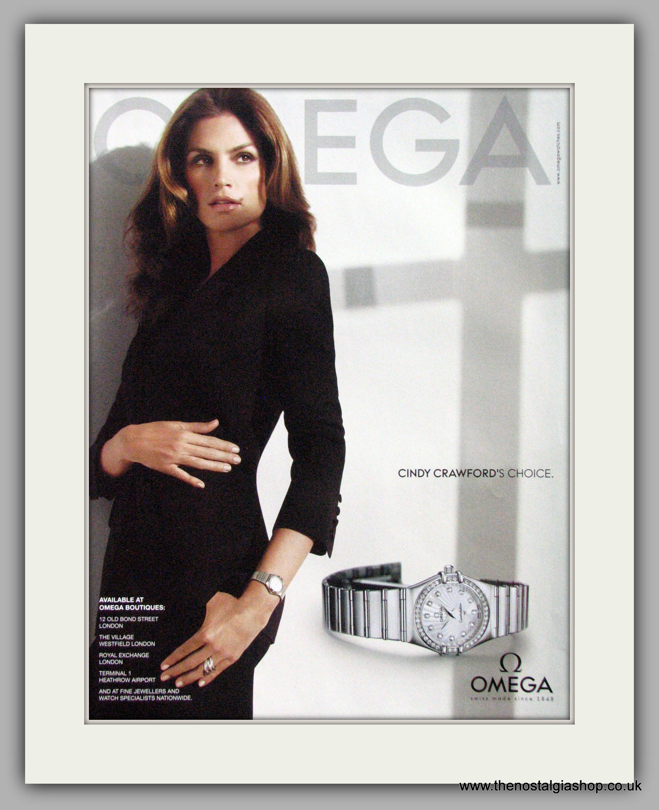 Omega cindy crawford online watch