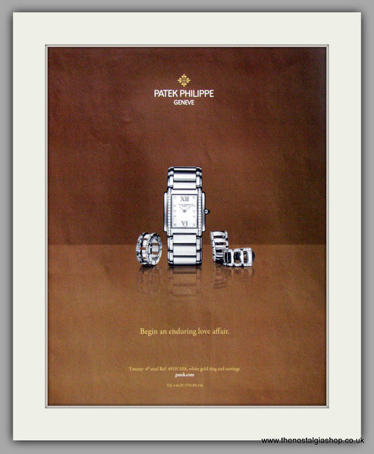 Patek Philippe Geneve Watch. Original Double Advert 2009 (ref AD50165)