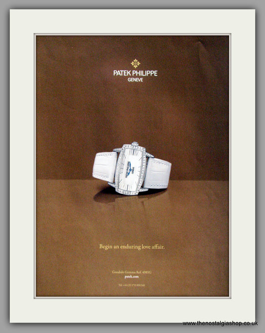 Patek Philippe Geneve Watch. Original Double Advert 2009 (ref AD50167)