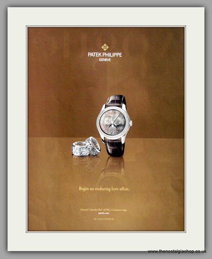 Patek Philippe Geneve Watch. Original Double Advert 2010 (ref AD50168)