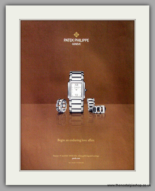 Patek Philippe Geneve Watch. Original Double Advert 2010 (ref AD50169)