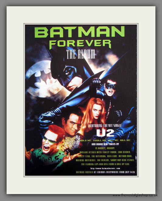 Batman Forever The Album. 1995 Original Advert (ref AD54645)