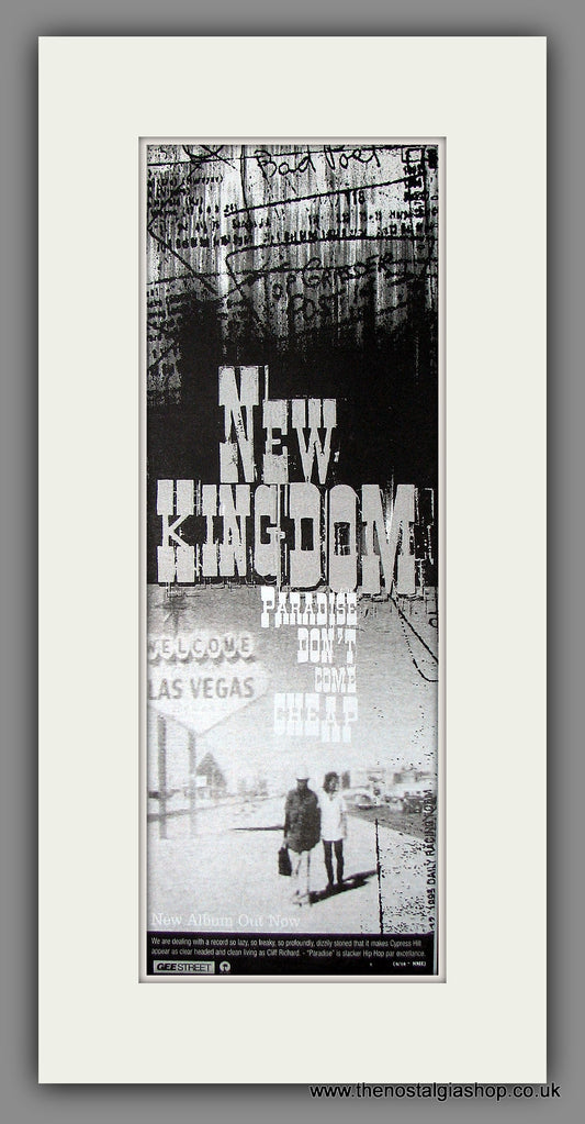 New Kingdom. Paradise Don't Come Cheap. Original Advert 1996 (ref AD200021)