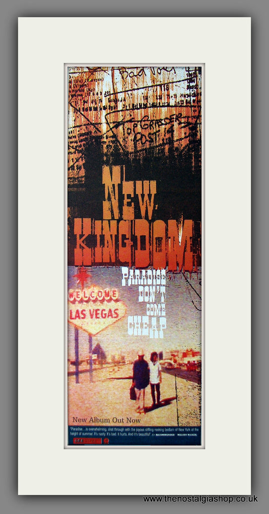 New Kingdom. Paradise Don't Come Cheap. Original Advert 1996 (ref AD200022)