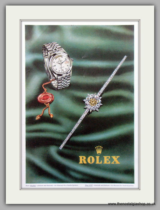 Rolex Watches Original Advert 1958 (ref AD7016)