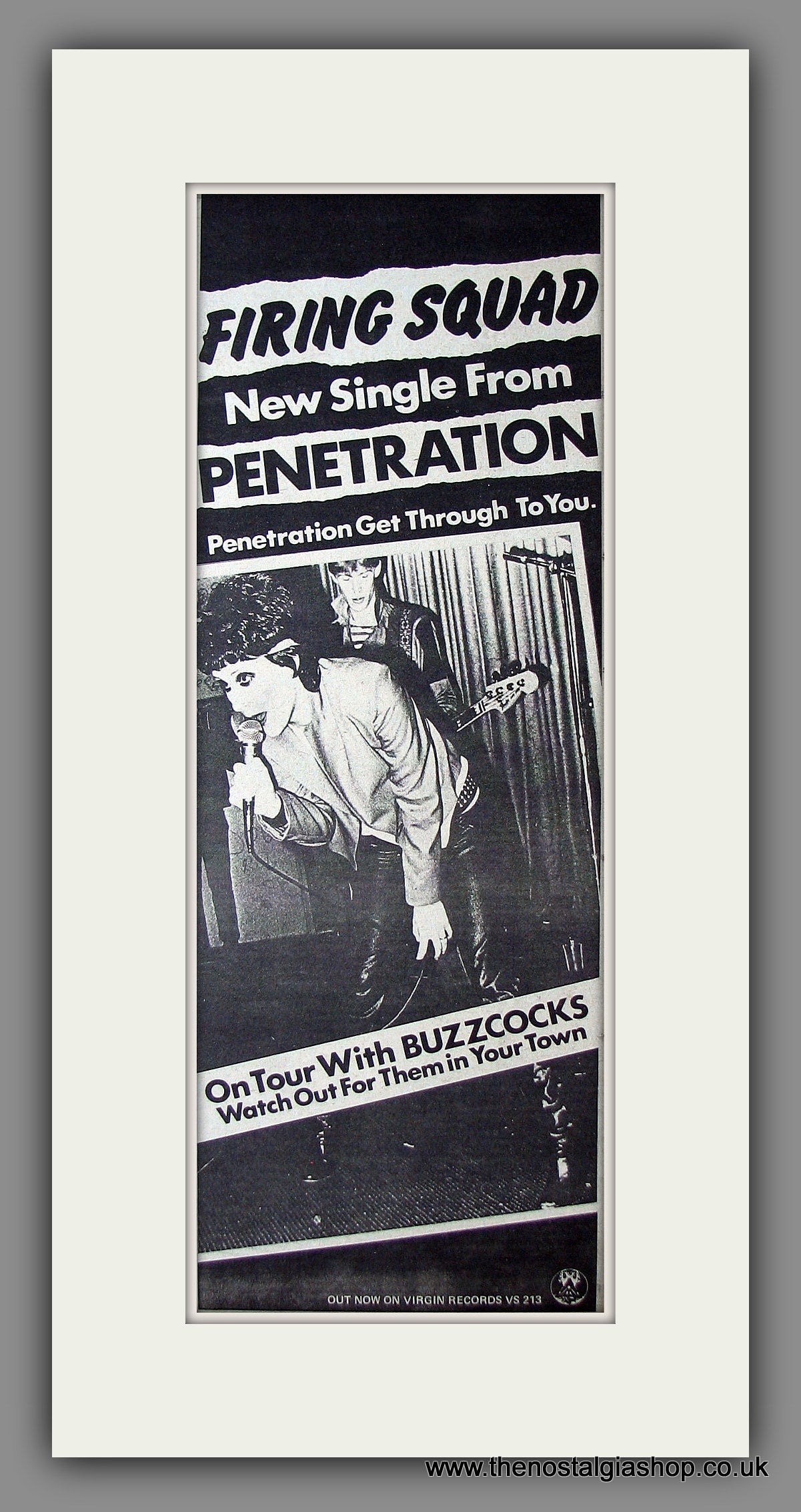 Penetration. Firing Squad. Original Advert 1978 (ref AD200082)