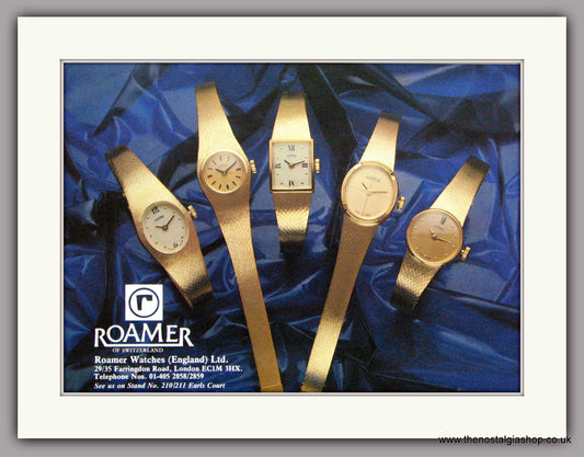 Roamer Watches Original Advert 1980 (ref AD7057)