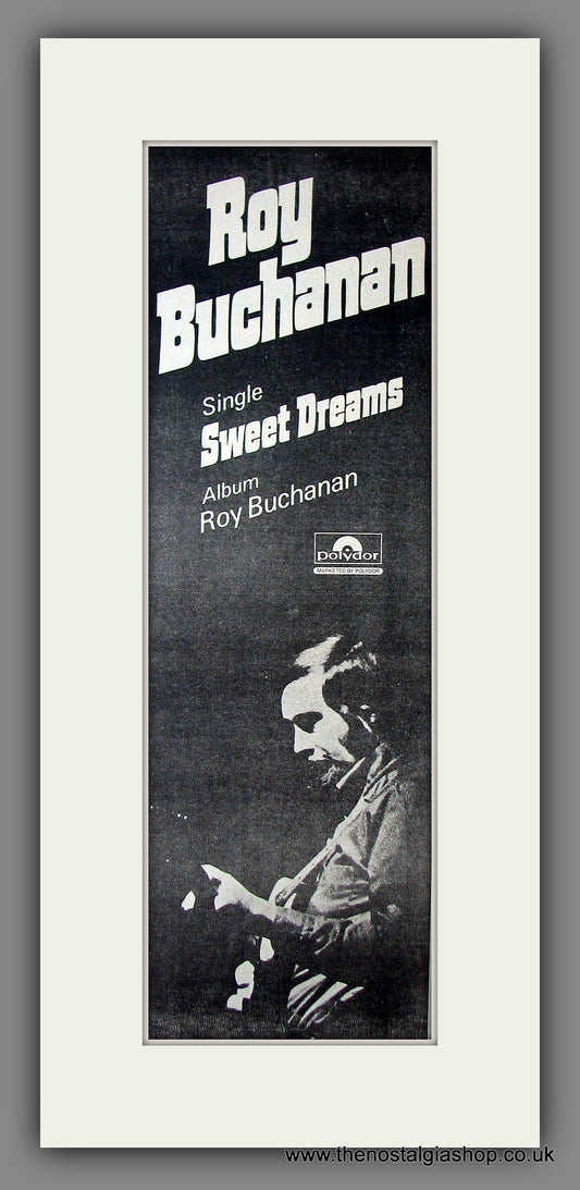 Roy Buchanan. Sweet Dreams. Original Advert 1973 (ref AD200129)