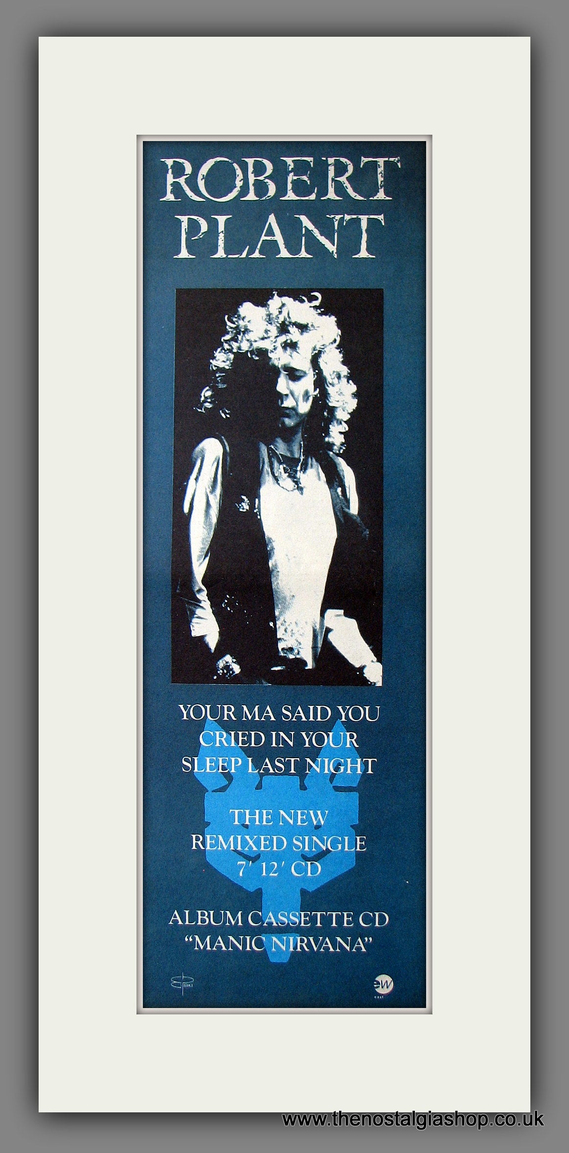 Robert Plant. Your Ma Said.... Original Advert 1990 (ref AD200130)