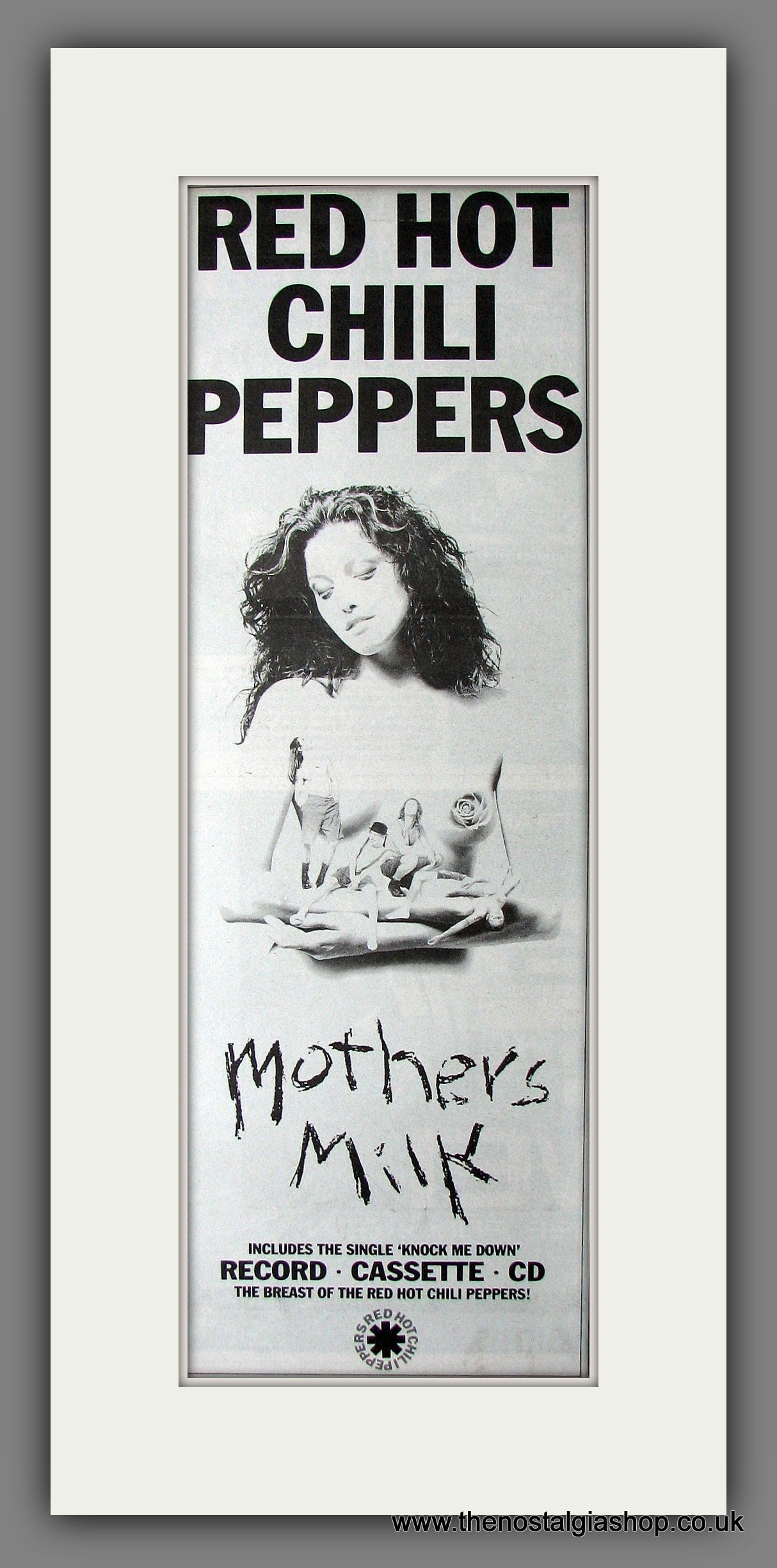 Red Hot Chili Peppers. Mothers Milk. Original Advert 1989 (ref AD200136)