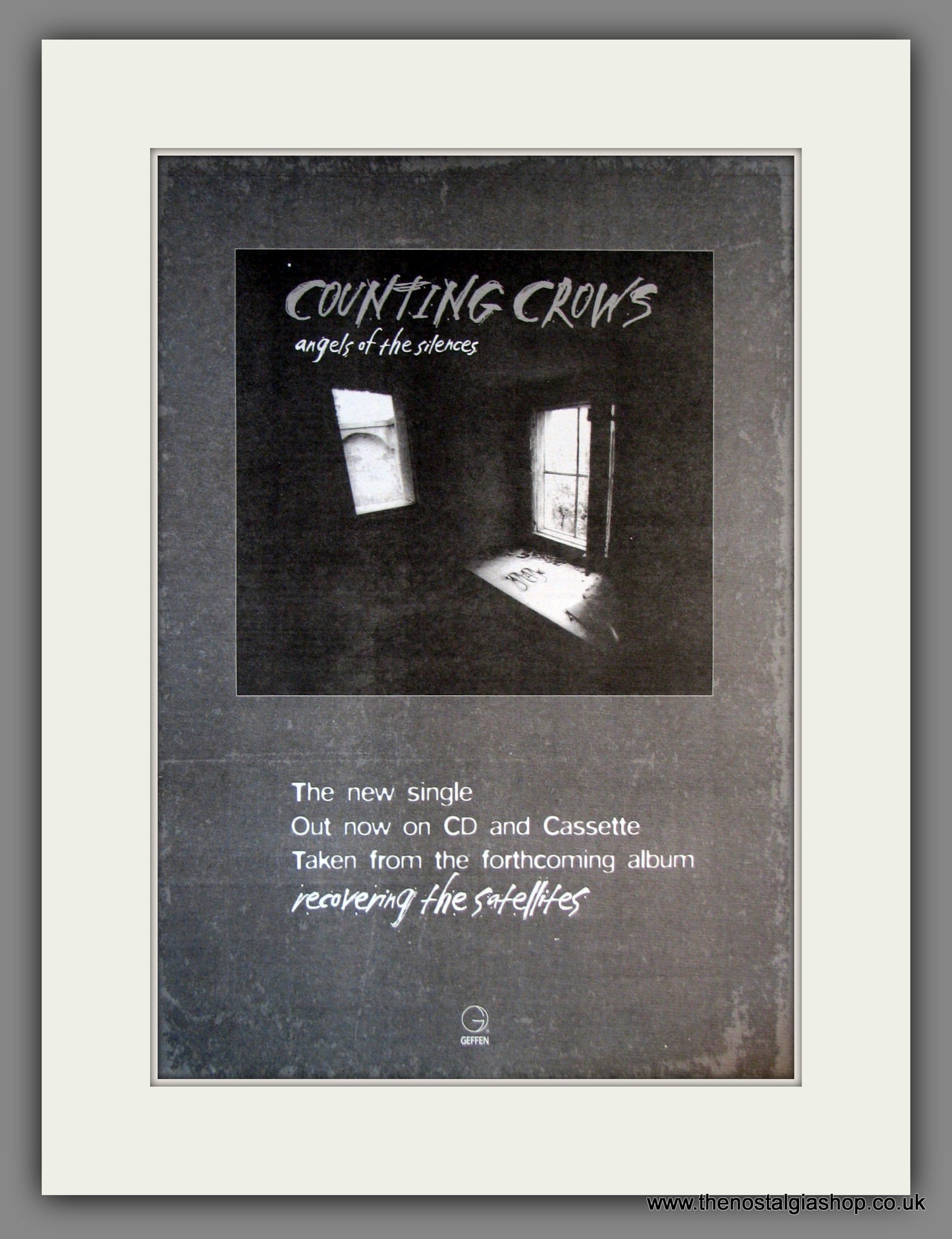 Counting Crows. Angels of The Silences. Original Advert 1996 (ref AD11792)