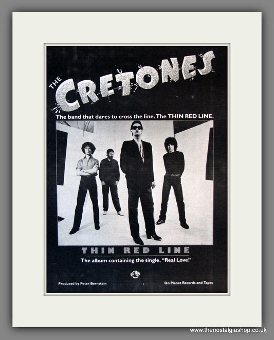 Cretones (The) Thin Red Line. Original Advert 1980 (ref AD11794)