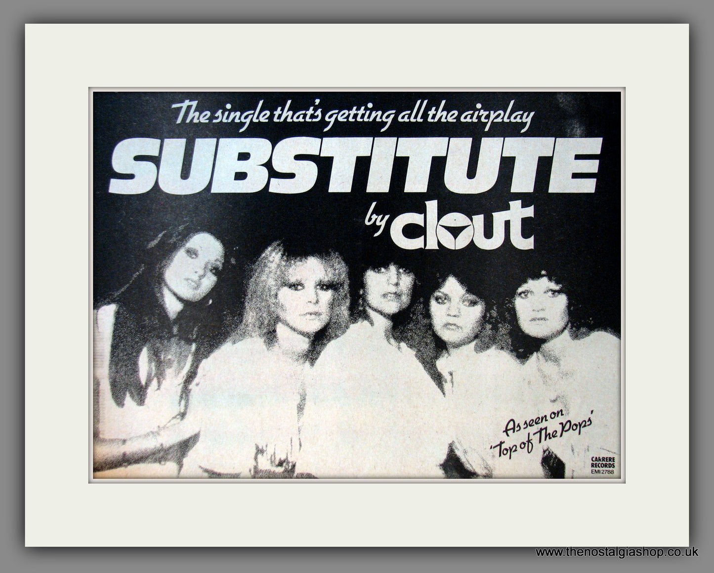 Clout. Substitute. Original Advert 1978 (ref AD11801)