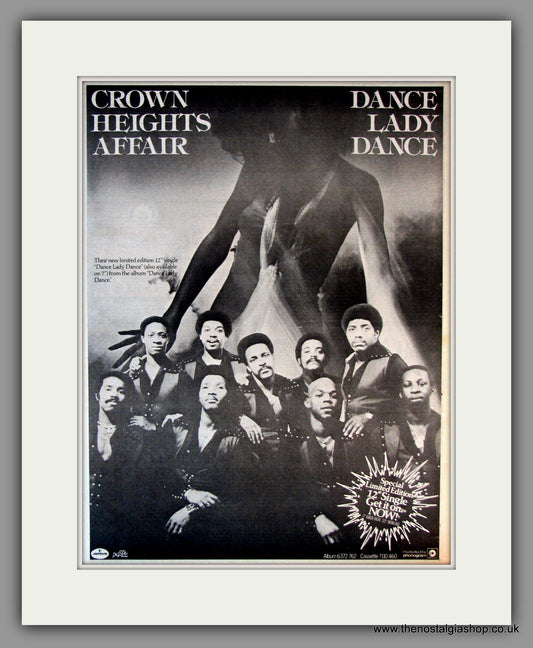 Crown Heights Affair. Dance Lady Dance. Original Advert 1979 (ref AD11804)