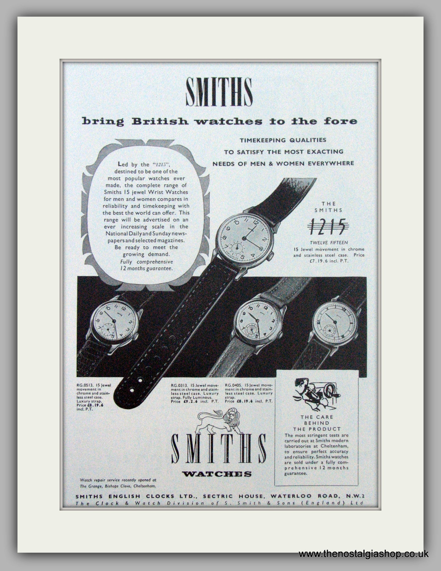 Vintage on sale smiths watches