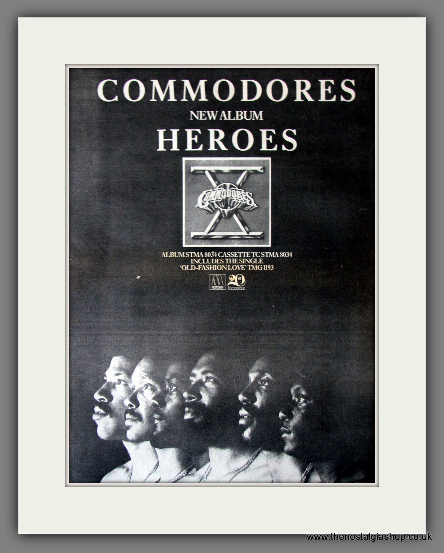 Commodores (The) Heroes. Original Advert 1980 (ref AD11853)