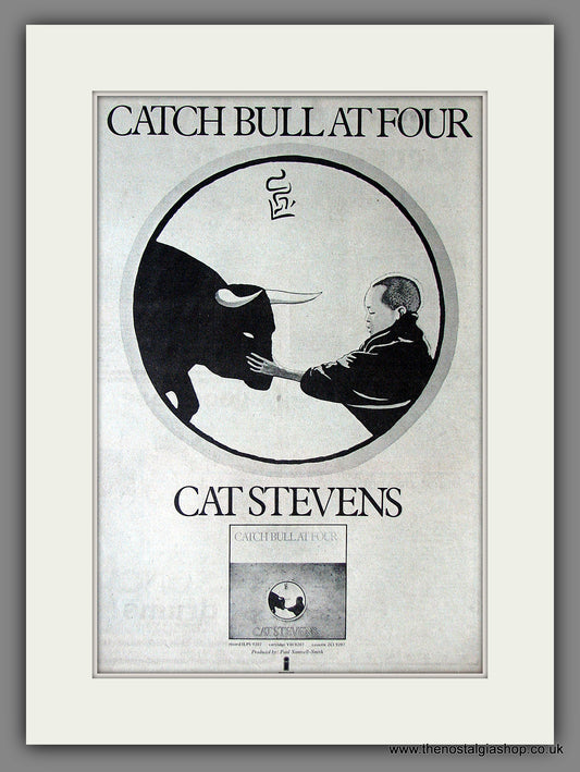 Cat Stevens. Catch Bull At Four. Original Advert 1972 (ref AD11861)