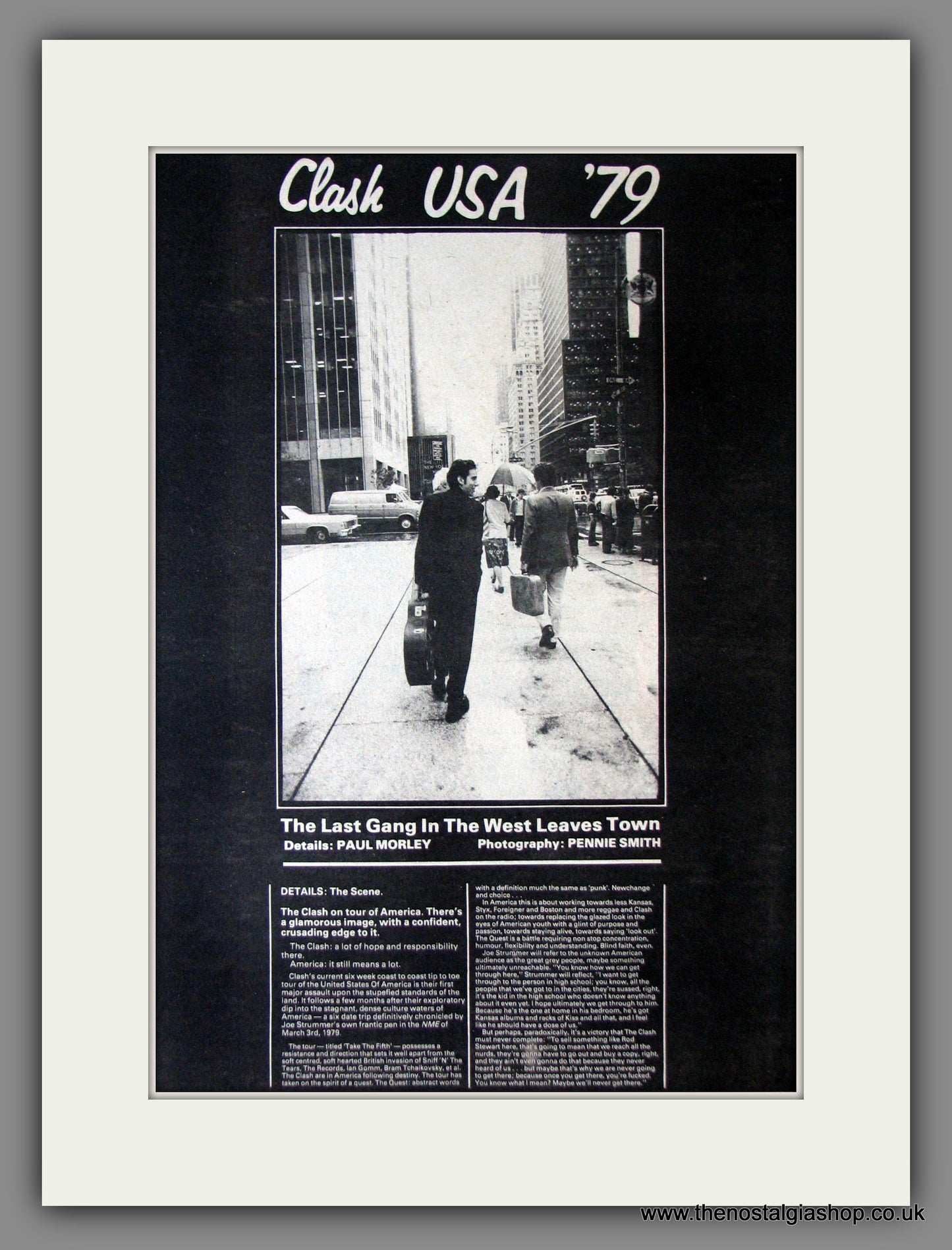 Clash (The) USA '79. Original Advert 1979 (ref AD11863)