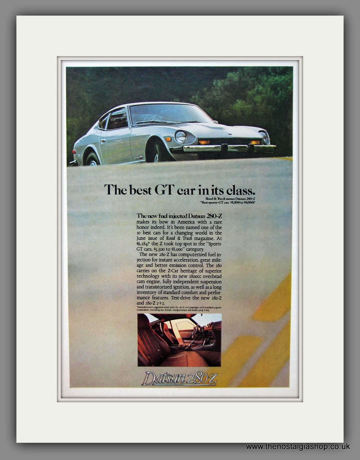 Datsun 280-Z. Original American Advert 1975 (ref AD54627)