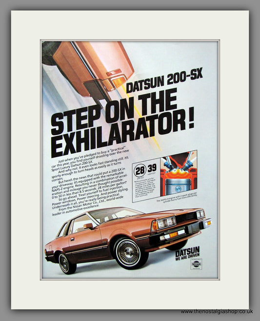 Datsun 200-SX. Original American Advert 1981 (ref AD54630)