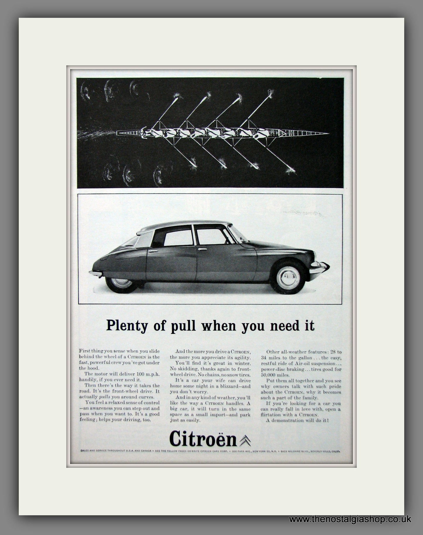 Citroen. Original American Advert 1963 (ref AD54811)