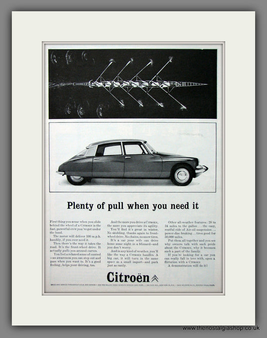 Citroen. Original American Advert 1963 (ref AD54811)