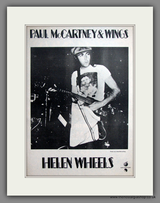 Paul McCartney & Wings. Helen Wheels. Original Advert 1973 (ref AD11906)