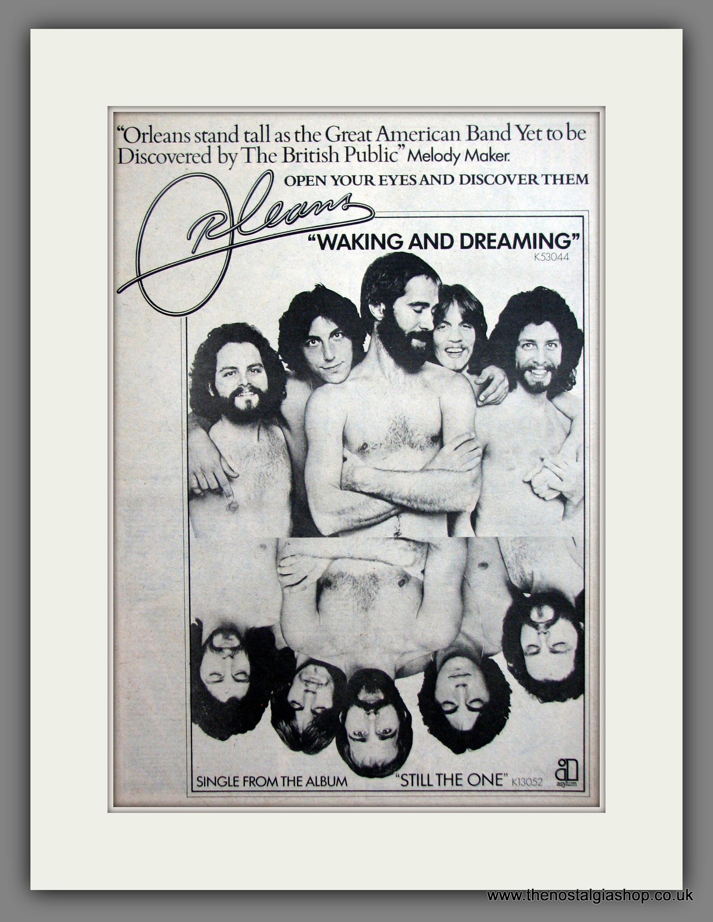 Orleans, Waking And Dreaming. Original Advert 1976 (ref AD11918)