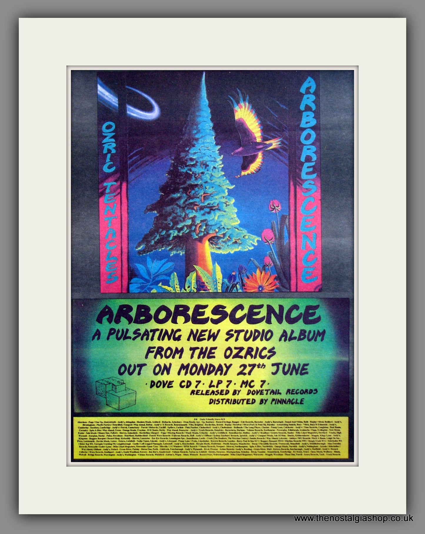 Ozric Tentacles, Arborescence. Original Advert 1994 (ref AD11926)